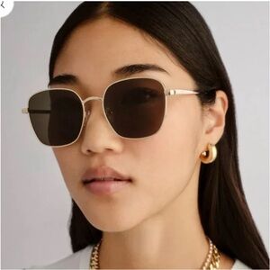 Aire NWR Aviator Spiral Gold Sunglasses with Green Lenses with Soft Case